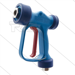 RB65 - blauw - messing - lansaansluiting - 24 Bar - 100 l/min - max 90°C - 2 x 1/2" bi