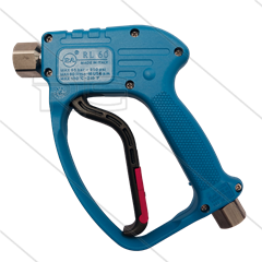 RL60 - HD pistool - RVS - met swivel - 60 Bar - 60 l/min - max 100°C - 2 x 1/2" bi