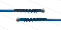 Carwash Titan-Slide slang blauw 1/4" - 3,5m - 2x M18x1,5 (12L) DKOL - 2x SKB - 300 Bar