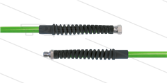 Carwash Titan-Slide slang groen 1/4" - 3,5m - 1/4"W x 1/4"bu - 2x SKB zwart - 300 Bar