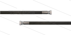 HD-slang zwart 3/8" - 1SC - 20m - 2x 3/8"W - geen KBS - 250 Bar