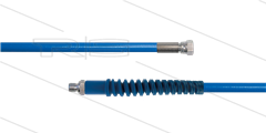 Carwash Titan-Slide slang blauw 1/4" - 4,0m - 3/8"bu  x 1/4"W - 1x SKB - 300 Bar