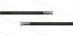 HD-slang zwart 1/4" - 1SN - 10m - 2x 1/4"W - geen KBS - 250 Bar