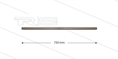 ST003 lans - recht - staal verzinkt - 310 Bar - L=750mm - 2 x 1/4" AG