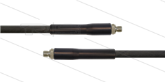 HD-slang zwart 5/16" - 1SC - 10m - 2x 3/8"bu RVS - 2x KBS - 250 Bar