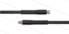 HD-slang zwart 5/16" - 1SC - 10m - 3/8"W x 3/8"bu - 2x KBS - 250 Bar