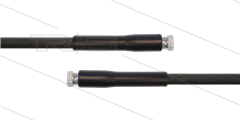 HD-slang zwart 5/16" - 1SC - 10m - 2x 1/2"W - 2x KBS - 250 Bar