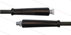 HD-slang zwart 1/2" - 1SN - 10m - 3/8"W x 3/8"bu - 2x KBS - 180 Bar