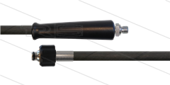 HD-slang zwart 3/8" - 1SC - 20m - 3/8"bu x M22x1,5 W conisch - 1x KBS - 250 Bar