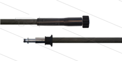 HD-slang zwart 1/4" - 1SC - 10m - M22x1,5 W vlak x Ø10mm pistoolnippel + kraagstuk - 1x KBS - 250