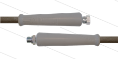HD-slang grijs 3/8" - 2SC - 10m - 3/8"W x 3/8"bu - 2x KBS - 400 Bar