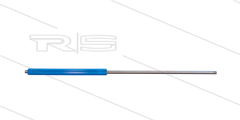 AL-F lans - L=1000mm - recht - RVS - grijs - isolatie L=300mm - 250 Bar - max 90°C - 2 x 1/4" bu