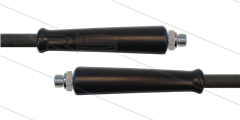 HD-slang zwart 3/8" - 2SN Plus - 5,0m - 2x 3/8"bu RVS - 2x KBS - 500 Bar