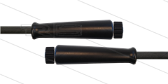 HD-slang zwart 5/16" - 2SN - 10m - 2x M22x1,5 W vlak - 2x KBS - 400 Bar