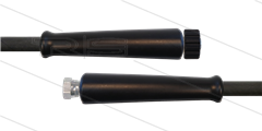 HD-slang zwart 5/16" - 2SC - 10m - 3/8"W x M22x1,5 W vlak - 2x KBS - 400 Bar