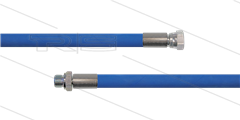 HD-slang blauw 3/8" - 2SC - 10m - 3/8"W RVS x 3/8"bu RVS - geen KBS - 400 Bar