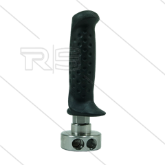 Naaldventiel RVS voor RP54 met zijknop - 400 Bar - 3 x 1/4" bi