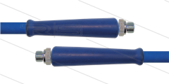 HD-slang blauw 1/2" - 2SC - 5,0m - 2x 1/2"bu RVS - 2x KBS - 400 Bar