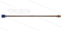 Lans passend op Kränzle - RVS - L=600mm - compleet met AR4 / M22x1,5 nippel en nozzlehouder met vlakstraalnozzle 25.040