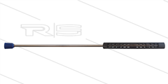 Lans met open isolatie - L=1000mm - RVS - met blauwe 1/4" bi nozzlehouder