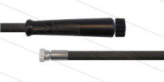 HD-slang zwart 5/16" - 2SC - 12m - 3/8"W x M22x1,5 W vlak - 1x KBS - 400 Bar