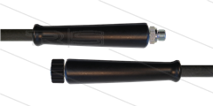 HD-slang zwart 5/16" - 1SN Plus - 15m - 3/8"bu x M22x1,5 W - 2x KBS - 315 Bar