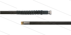 HD-slang zwart 1/4" - Flexy - 1SN - 15m - 1/4"W x 1/4"bu met O-ring - 1x SKB - 300 Bar