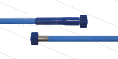 HD-slang blauw 1/4" - 1SC - 15m - 2x M22x1,5 W vlak - 1x KBS - 250 Bar