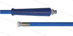 HD-slang blauw 3/8" - 2SC - 15m - 3/8"bu RVS x 3/8"W RVS - 1x KBS - 400 Bar