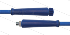 HD-slang blauw 5/16" - 2SC - 10m - 1/4"bu  x M22x1,5 W vlak - 2x KBS - 400 Bar