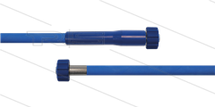 HD-slang blauw 1/4" - 2SC - 10m - 2x M22x1,5 W vlak - 1x KBS - 400 Bar