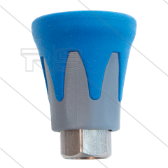 Nozzlebeschermer ST10 - RVS / kunststof - Blauw/Grijs - max 500 Bar - 1/4" bi