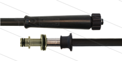 HD-slang zwart 5/16" - 1SN Plus - 20m - M22x1,5 W x Ø11mm RVS nippel met lager - 1x KBS - 315 Bar