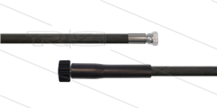 HD-slang zwart 5/16" - 1SC - 15m - 3/8"W x M22x1,5 W vlak - 1x KBS  - 250 Bar