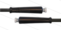 HD-slang zwart 3/8" - 1SC - 10m - 2x 3/8"W - 2x KBS - 250 Bar