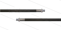 HD-slang zwart 5/16" - 1SC - 60m - 2x 3/8"bu - geen KBS - 250 Bar