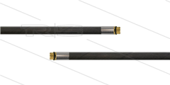 HD-slang zwart 1/4" - Flexy - 1SN - 10m - 2x 1/4"bu - geen KBS - 300 Bar