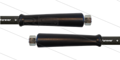 HD-slang zwart 1/2" - 1SCX - Forever - 25m - 2x M22x1,5 (15L) DKOL - RVS - 2x KBS - 170 Bar