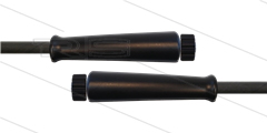 HD-slang zwart 5/16" - 2SC - 20m - 2x M22x1,5 W RVS - 2x KBS - 400 Bar
