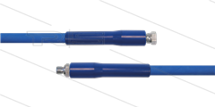 HD-slang blauw 1/4" - 2SC - 10m - 1/4"W x 1/4"bu - 2x KBS - 400 Bar