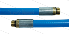 NW5 rioolslang - blauw - 25m - 250 Bar - zonder nozzle - 1/4" bu x 1/8" bu met O-ring - max 60°C