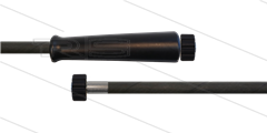 HD-slang zwart 5/16" - 2SN - 30m - 2x M22x1,5 W conisch - 1x KBS - 400 Bar