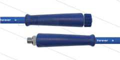 HD-slang blauw 3/8" - 2SCX - Forever - 35m - M22x1,5 W x 3/8 bu RVS - 2x KBS - 400 Bar