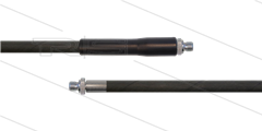 HD-slang zwart 5/16" - 1SC - 20m - 2x 3/8"bu - 1x KBS - 250 Bar