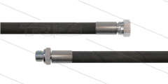 HD-slang zwart 1/2" - 1SC - 40m - 1/2"W x 1/2"bu - geen KBS - 250 Bar