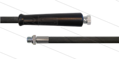 HD-slang zwart 3/8" - 2SN Plus - 40m - 3/8"bu RVS x 3/8"W RVS - 1x KBS - 500 Bar