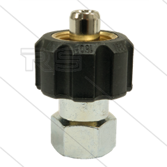 1/2" - snelkoppeling wartel - messing - 250 Bar - Ø11mm - max 150°C - 1/4" bi