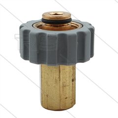 M21x1,5 - snelkoppeling wartel - messing - 250 Bar - Ø14mm - max 160°C - 1/8" bi
