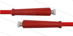 HD-slang rood 3/8" - 2SN Plus - 10m - 2x 3/8"W RVS - 2x KBS rood - 500 Bar