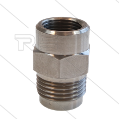 1/2" - snelkoppeling nippel - RVS - 250 Bar - Ø11mm - max 150°C - Viton O-ring - 3/8" bi
